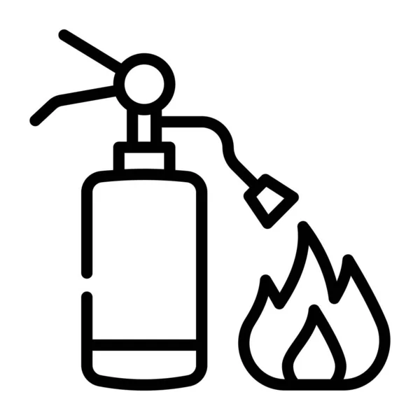 Fire Extinguisher Icon Outline Illustration Gas Hydrant Vector Icons Web — Stock Vector