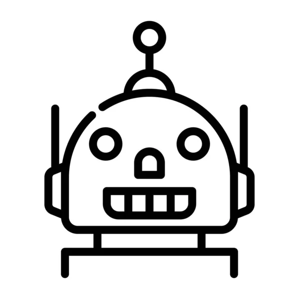 Robot Icône Web Illustration Simple — Image vectorielle