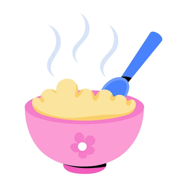 酱汁汤和汤匙隔离图标矢量图解设计 — 图库矢量图片