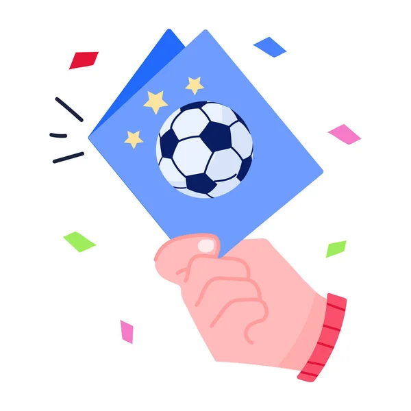 Juego Fútbol Con Fútbol Bola Vector Ilustración Diseño — Archivo Imágenes Vectoriales