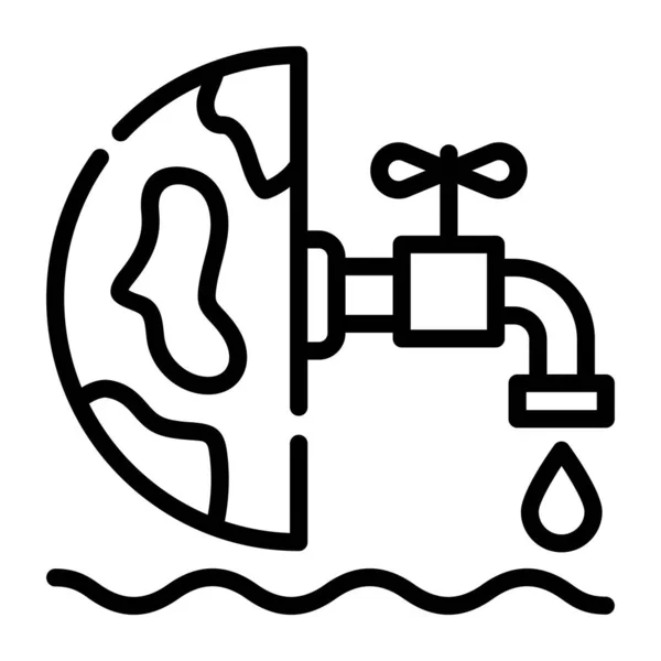 水龙头图标 用于Web的油泵矢量图标的概要说明 — 图库矢量图片