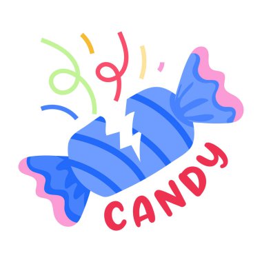 Doğum günü partisi tasarımı, vektör illüstrasyonu eps10 grafiği