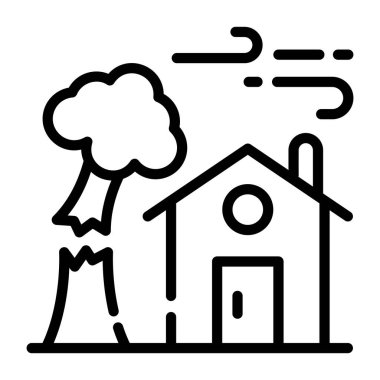 Ev. Web simgesi basit illüstrasyon