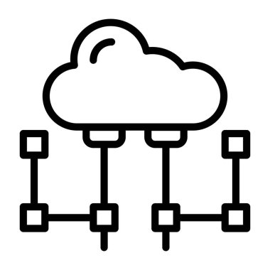 Bulut hesaplama. Web simgesi