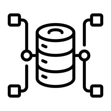 veritabanı simgesi çizimi