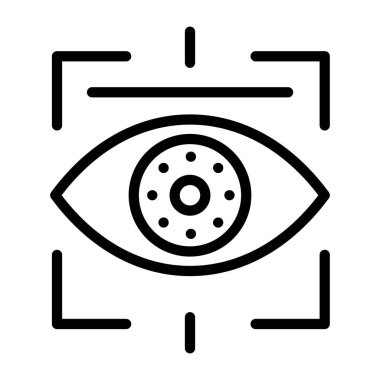 Göz vektör satırı simgesi