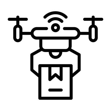 İHA simgesi, vektör illüstrasyonu