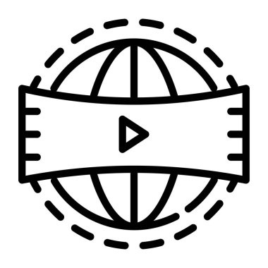 Seo ve teknoloji simgesinin vektör illüstrasyonu