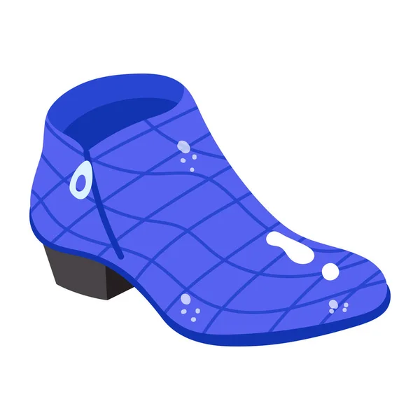 Ícone Sapato Ilustração Vectorial Isométrica Sapatos — Vetor de Stock