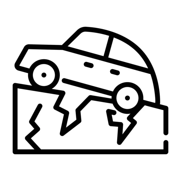 Icono Reparación Coche Esquema Ilustración Los Iconos Vectores Vehículos Automáticos — Vector de stock