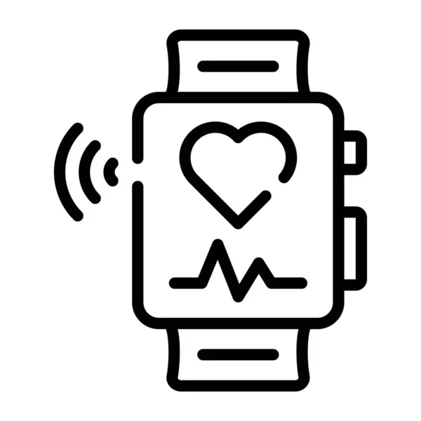 Smartwatch Web Symbol Einfache Illustration — Stockvektor