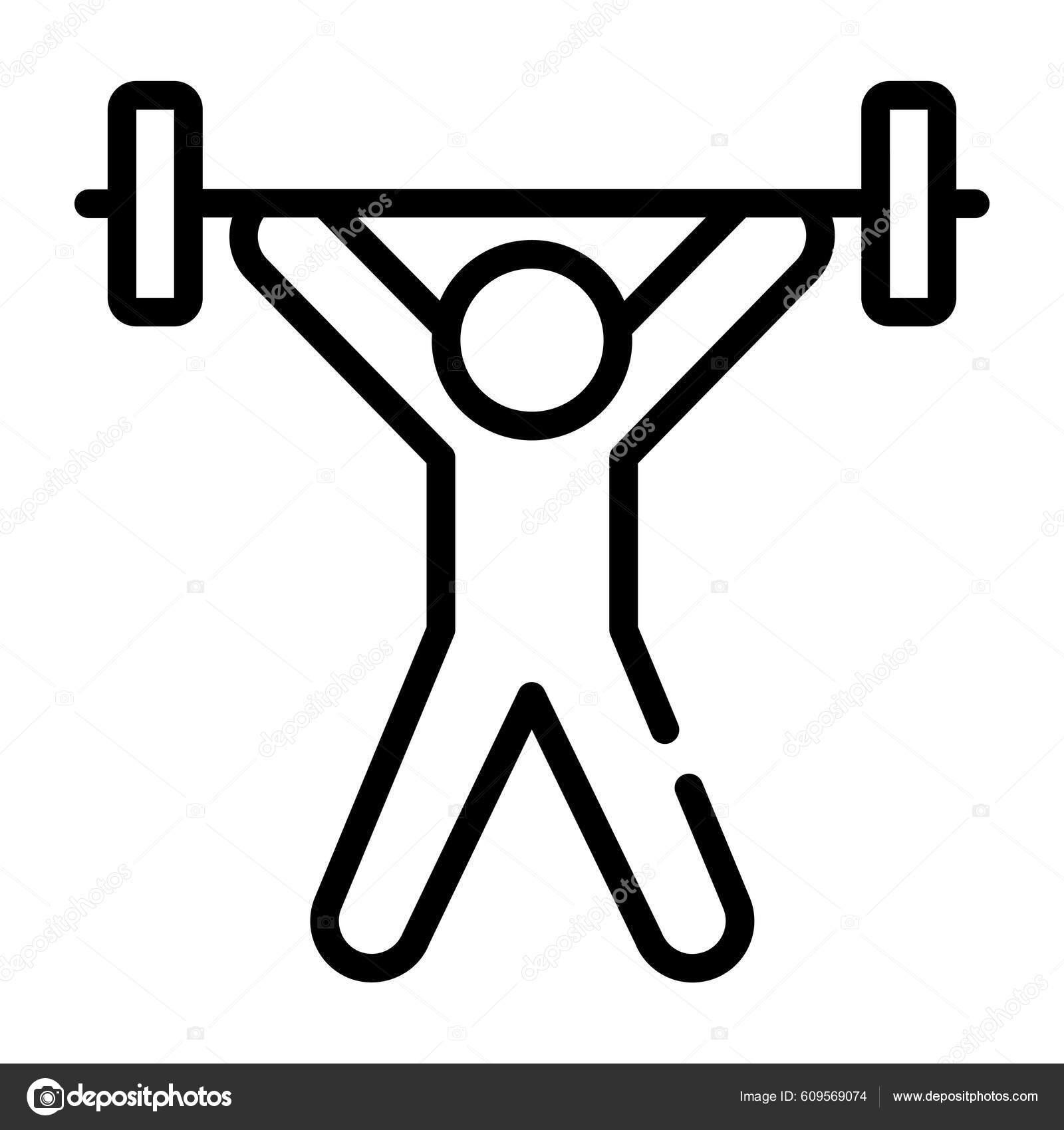 Fitness Exercise Icon Outline Illustration Man Vector Icons Web Stock  Vector by  ©smashing  609569074
