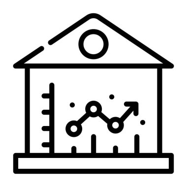 Emlak vektörü simgesi  