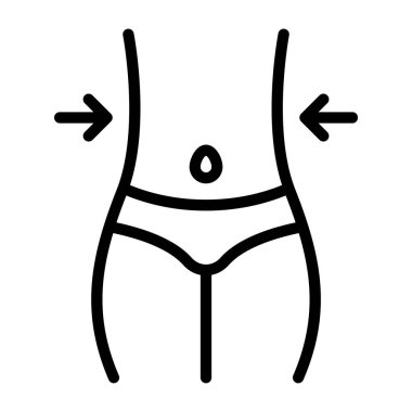 kilo verme ikonu. ana hatları uygun vücut  