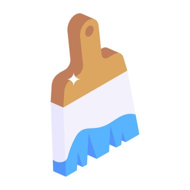 Bir tırnak simgesini tutan el. vektör illüstrasyonu