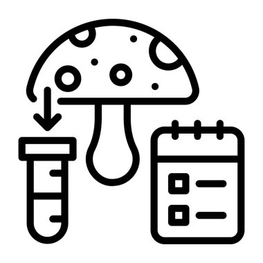 Mantar. Web simgesi basit tasarım