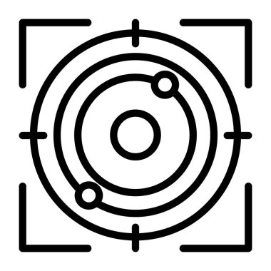 Hedef. Web simgesi basit illüstrasyon