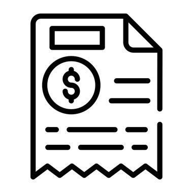 belge simgesi vektör illüstrasyonu