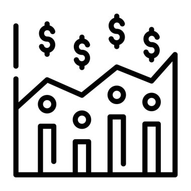 Dolar. Web simgesi basit tasarım