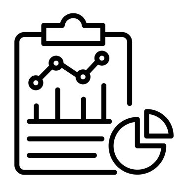 Analizler. Web simgesi basit illüstrasyon