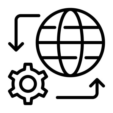 küresel teknoloji. Web simgesi