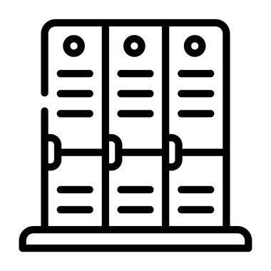 Depolama simgesi, vektör illüstrasyonu