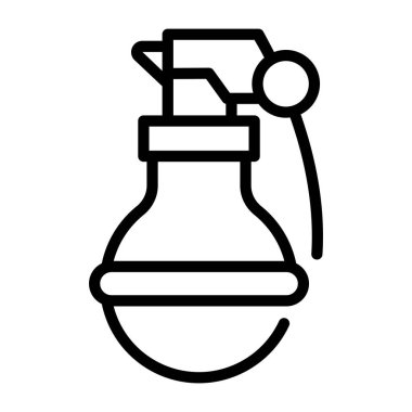 Bombalama için el bombası modern ikon, vektör illüstrasyonu