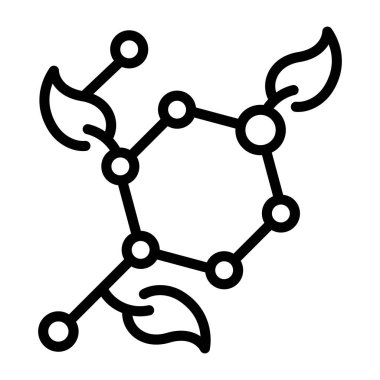 Molekül simgesi vektör illüstrasyonu