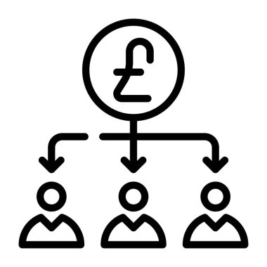hiyerarşi. Web simgesi basit illüstrasyon