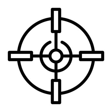 hedef simge vektör illüstrasyonu