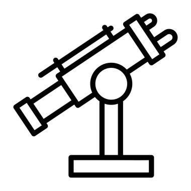 Teleskop simgesinin vektör illüstrasyonu