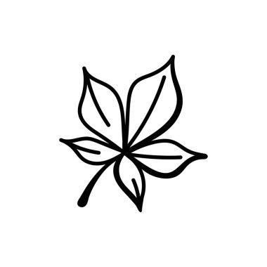 Yaprak ikonu vektör illüstrasyonu