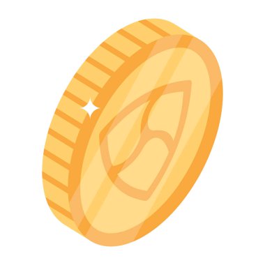 Bozuk para çizgi film simgesi vektör illüstrasyon grafik tasarımı