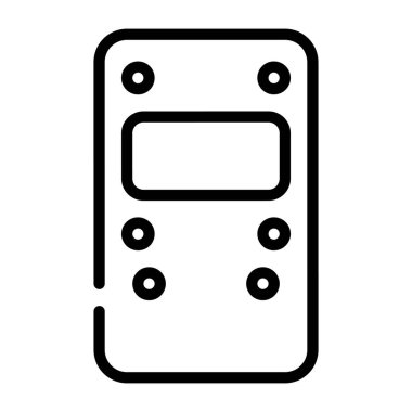 Cep telefonu simgesi, vektör illüstrasyonu