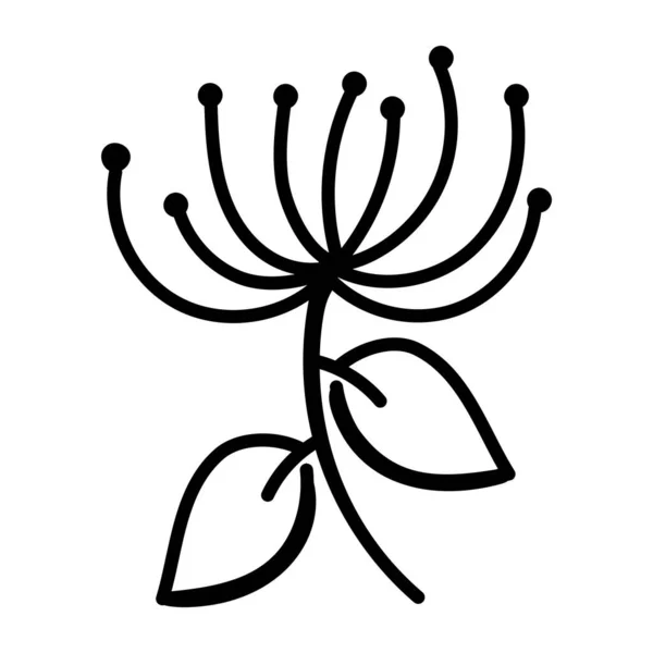 Virág Növény Ikon Vektor Illusztráció Grafika Tervezés — Stock Vector