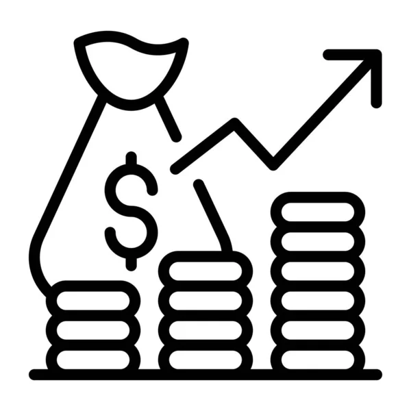 Ícone Monetário Ilustração Vetorial — Vetor de Stock
