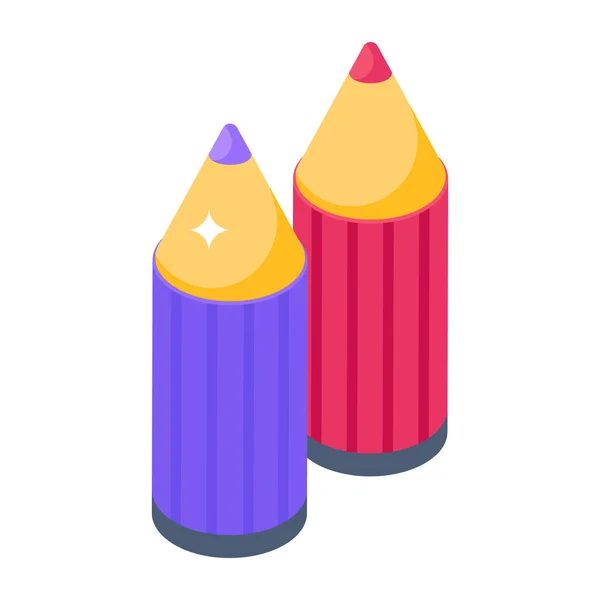 Pencils Icon Vector Illustration — Stock Vector