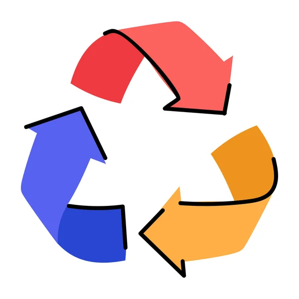 Symbol Recyceln Vektorillustration — Stockvektor