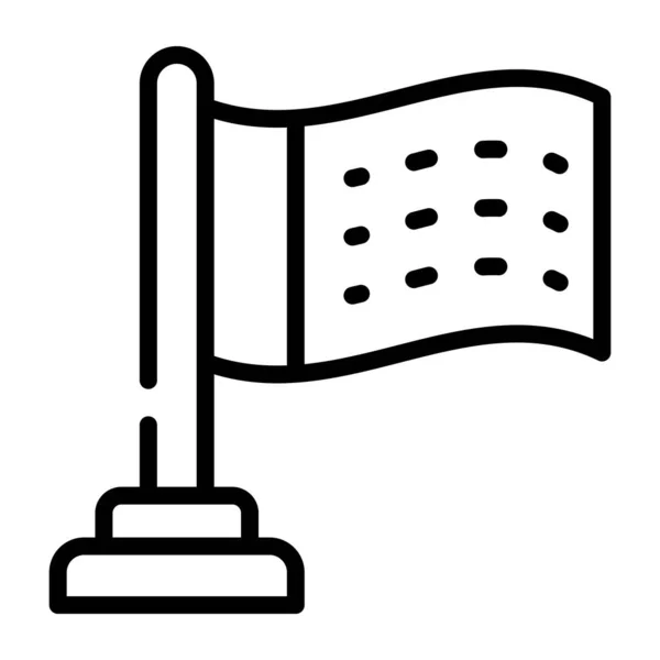 Bandeira Ícone Web Ilustração Simples — Vetor de Stock