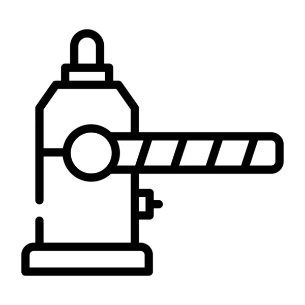 Wasserhahn Linie Stil Symbol Vektor Illustration Design — Stockvektor