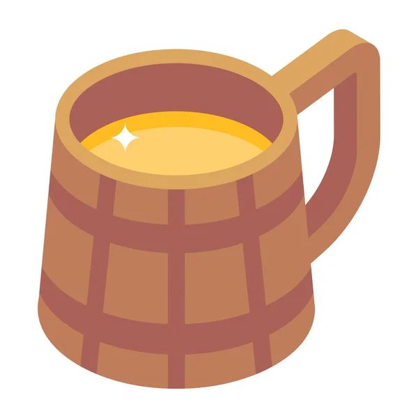 Rum Icon Cartoon Drink Tea Vector Icons Web Design Isolated — Stock Vector