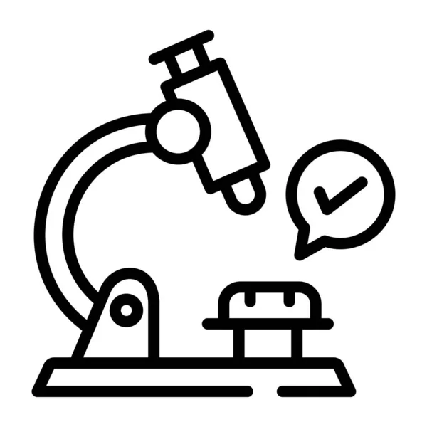 Icono Línea Ciencia Tecnología Esbozar Iconos Vectoriales Microscopio Para Diseño — Vector de stock