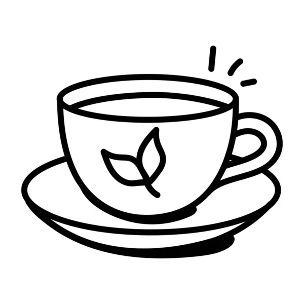 Cup Tea Vector Illustration Design — Stock Vector