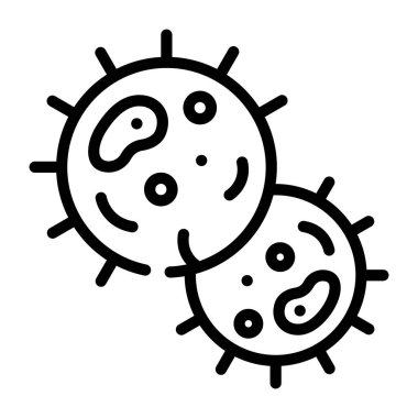 Virüs. Web simgesi basit illüstrasyon