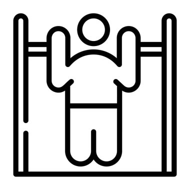 fitness ve egzersiz vektörü simgesi.