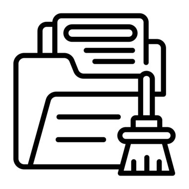 Belge. Web simgesi basit illüstrasyon