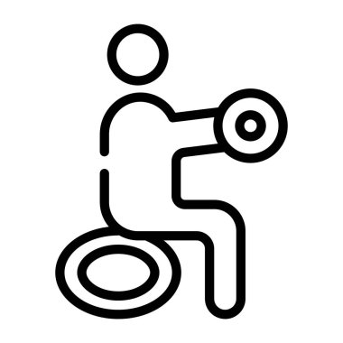 Bir bisiklet simgesinin vektör illüstrasyonu