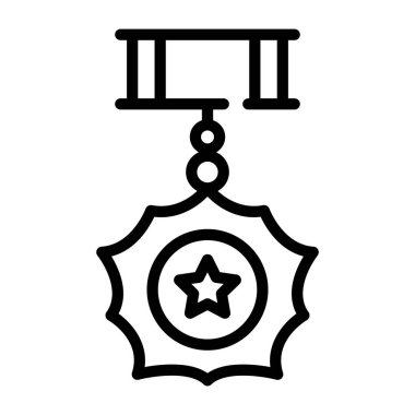 ödül vektörü ince çizgi simgesi