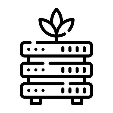 bitki simgesi vektör illüstrasyonu