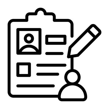 belge simgesi vektör illüstrasyonu